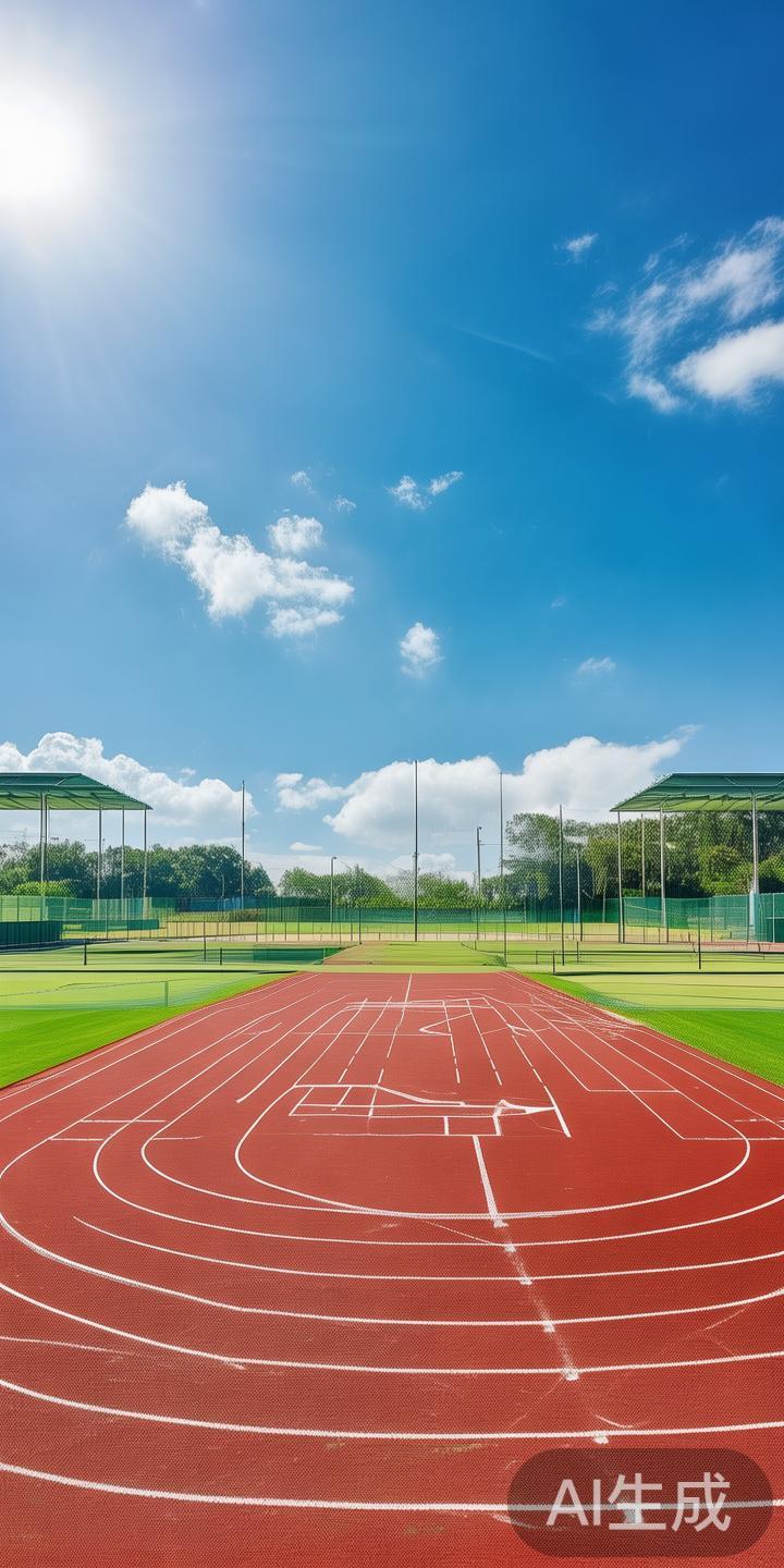 中心设有标准跑道、足球场、网球场和高尔夫练习场。这